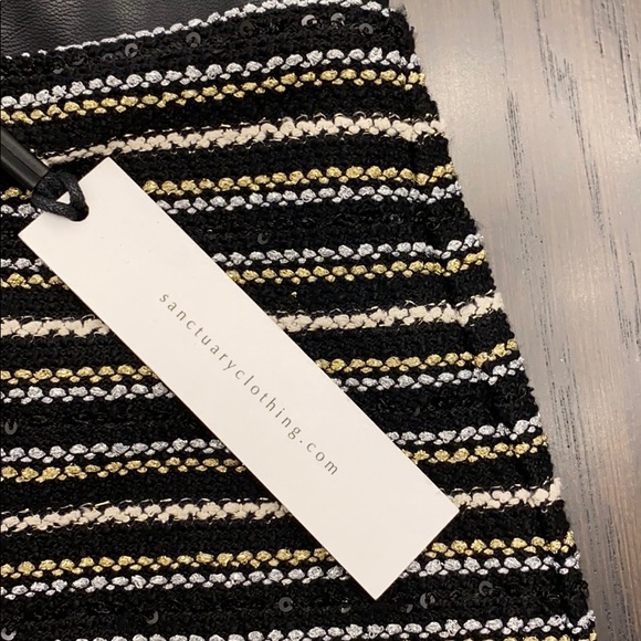 Sanctuary Knit Sequin Mini Skirt, Size XS - Picture 8 of 11